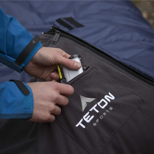 Miniatura 5 de Teton - Saco de dormir Polara de 0 grados para adultos, ideal para todo tipo de clima, campamento, caza, saco de dormir versátil al aire libre