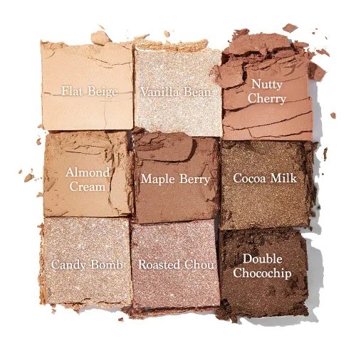 Miniatura 7 de dasique - Paleta de sombras #01 Sugar Brownie, libre de crueldad, 9 tonos combinables en acabados mate suave y brillante con hermosas perlas