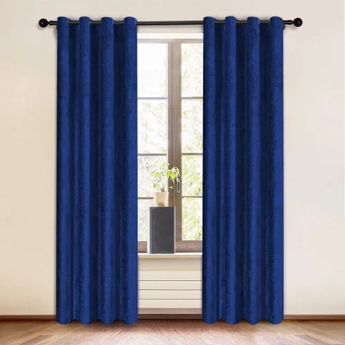 Miniatura 8 de KEMCO Panel de cortina opaca de felpilla de doble cara para sala de estar, dormitorio, dormitorio, sala de estar, oficina, con aislamiento térmico