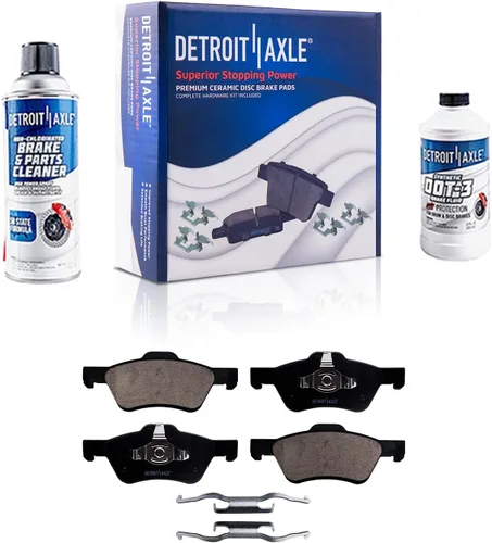 Miniatura 131 de Detroit Axle - Pastillas de Freno Delantero Izquierdo Reemplazo de Pinza de Disco para Dodge Ram 1500 Dakota Mitsubishi Raider - Juego de 3 piezas