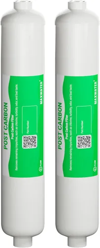 Miniatura 10 de Reemplazo del filtro de agua de carbón postactivado – Filtro en línea de 5 micras – Filtro de carbono en línea de 10 pulgadas – Bajo fregadero
