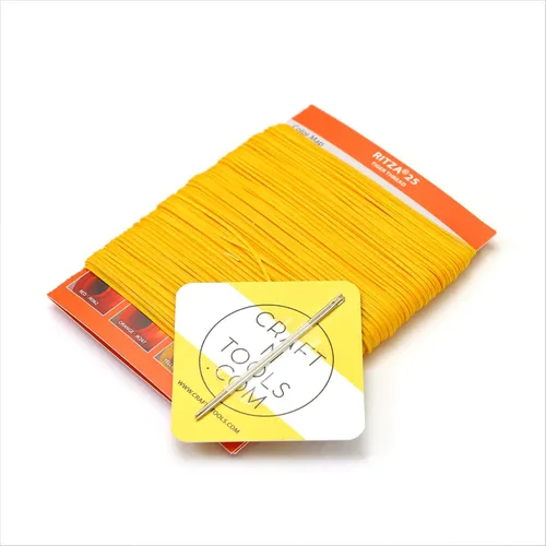 Miniatura 19 de Amber Glow RITZA 25 Tiger Thread for Leather Craft Hilo de tigre encerado Poliéster de 0.047 in