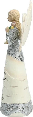 Miniatura 31 de Pavilion Gift Company 82433 Bless This Home - Figura de ángel ébano de 6 pulgadas, color crema