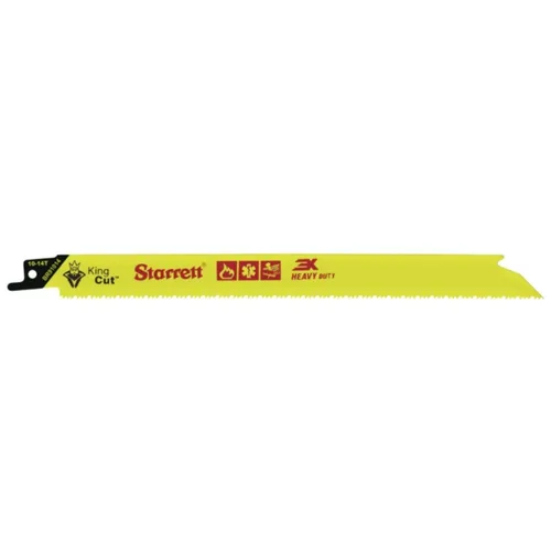 Miniatura 8 de Starrett Hoja de sierra recíproca de demolición y rescate de incendios bimetálica, 9 pulgadas de largo, 3/4 pulgadas de ancho, 0.50 pulgadas