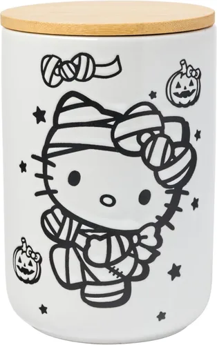 Miniatura 9 de Silver Buffalo Sanrio Hello Kitty Tazón de galletas diseño de gatito rosa tamaño mediano de cerámica Hello Kitty Waving (cerámica)