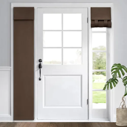 Miniatura 78 de HOMEIDEAS Cortinas Opacas para Aula para Puerta Principal, Cubierta de Ventana de Puerta de Aula, Persianas de Privacidad con Aislamiento Térmico