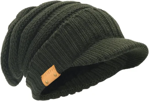 Miniatura 11 de Gorro de punto vintage para hombre con visera B319