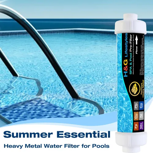 Miniatura 7 de H&G lifestyles Filtro de hierro de metal pesado para manguera de jardín, filtro de manguera para llenar bañera de hidromasaje, piscina, spa, diseño