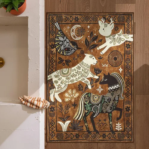 Miniatura 16 de jinchan Alfombra a rayas de 2 x 3 para entrada, alfombra de cocina, tapete pequeño, antideslizante, ligero, de bajo perfil, decoración para entrada