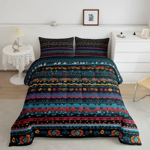 Miniatura 24 de Juego de ropa de cama de hurón tamaño individual para niños, diseño de dibujos animados de hurones para niños, bonito edredón acolchado de animales