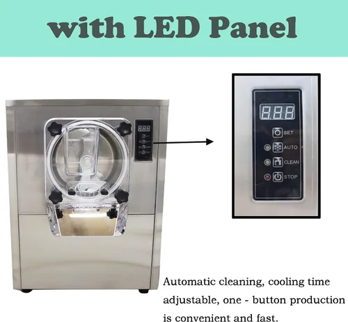 Miniatura 4 de Máquina comercial de helado duro para servir helados duros de acero inoxidable con panel de operación inteligente 25-30L/H Máquina de helado