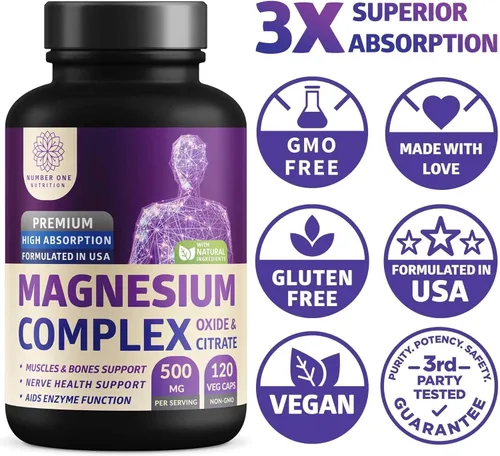 Miniatura 7 de Complejo de magnesio N1N Premium y multivitaminas para hombres, suplementos naturales para mejorar la energía, la inmunidad y apoyar la función