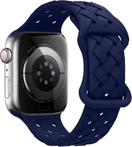 Miniatura 6 de Correas de silicona suaves compatibles con Apple Watch Band de 49/45/44/1.654 in 41/40/1.496 in para mujer y hombre, correa deportiva impermeable