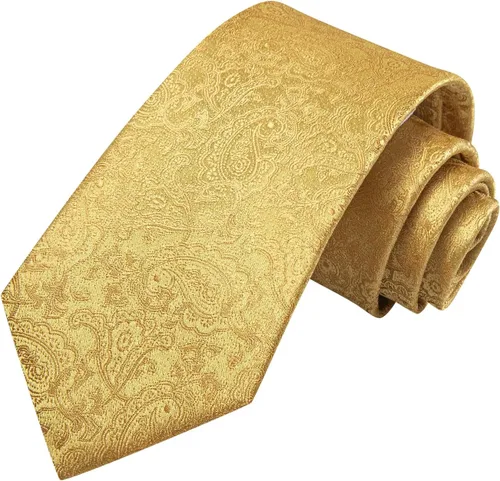 Miniatura 172 de Hi-Tie Corbata clásica de cachemira para hombre con pañuelo y gemelos a cuadros