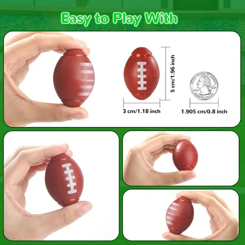 Miniatura 2 de Scione 36Pack Girar Fútbol Antiestrés Girar Fútbol Recuerdos de Fiesta para Niños 4-8 8-12 Rellenos de Bolsas de Regalo Caja del Tesoro Juguetes
