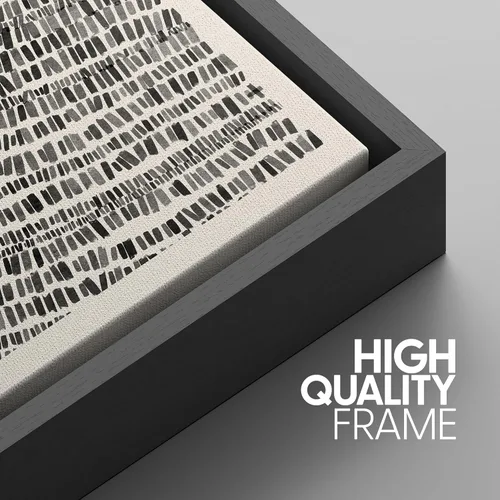 Miniatura 576 de SIGNWIN Lienzo enmarcado para pared, arte con pinceladas de flujo neutro en tonos beige abstractos, ilustraciones, arte moderno, decorativo