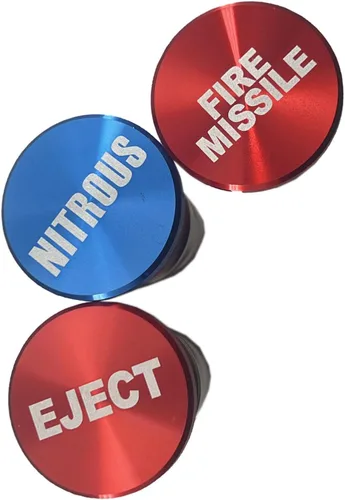 Miniatura 6 de DEVMO 3 piezas EJECT FIRE MISSILES NITROUS botón encendedor de cigarrillos cubierta de repuesto 12V fuente de alimentación se adapta a la mayoría