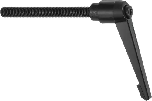 Miniatura 7 de uxcell Perillas ajustables M5 x 0.472 in, mango de rosca macho, botón de trinquete de liberación rápida, perno giratorio para maquinaria de torno