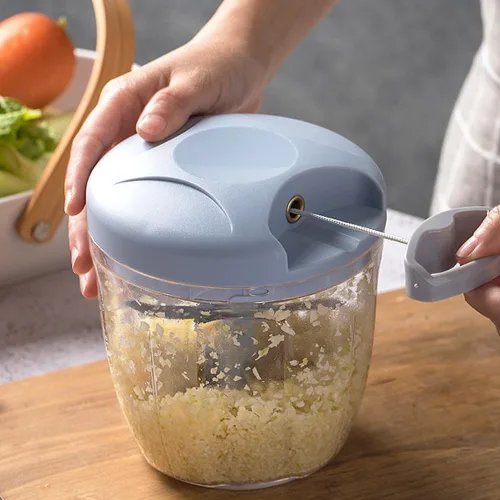 Miniatura 6 de Magik 1-2 piezas batidora de mano herramienta de cocina jalar alimentos vegetales picador procesador de rebanadora (33.8 fl oz/33.81 oz 1 paquete)