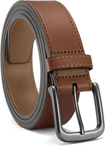 CHAOREN Cinturones de cuero para hombre - Cinturón de 35mm de cuero genuino para jeans - Regalo para hombre para vestir casual