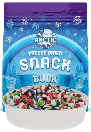 Miniatura 7 de Arctic Farms Caramelos liofilizados Frittles a granel en bolsas y en caja (sabores triturados) (3 libras)