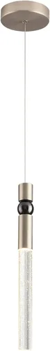 Miniatura 7 de JoollySun Mini lámpara colgante de cristal: 1 luz regulable colgante LED para baño de isla de cocina - oro pulido