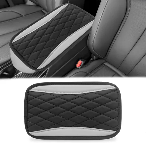Miniatura 10 de Funda universal de cuero impermeable para consola central de automóvil, protector de caja de asiento para reposabrazos, accesorios de decoración