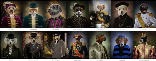 Miniatura 5 de Kamikaze Dogfight Pilot Costume Digital Oil Dog Cat Portrait from Your Photo - Lifelike Pet Dog Cat Art - Custom Pet in Costume Painting On Canvas