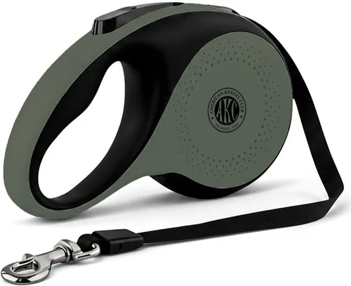 Miniatura 10 de American Kennel Club Correa retráctil resistente para perro, 16.4 pies, sin enredos, agarre ergonómico, freno de una mano, para perros medianos