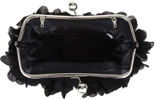 Miniatura 7 de JAMBHALA Bolsos de mano de noche con apliques florales, pequeños monederos de embrague para mujer