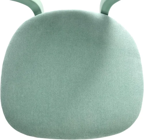 Miniatura 9 de FurnitureR Silla de escritorio para adolescentes, niños y niñas, silla de tareas con malla transpirable y polipropileno con respaldo medio, altura