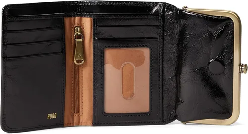Miniatura 3 de HOBO Robin - Cartera pequeña de mano para mujer, elegante y elegante construcción de cuero pulido con cierre magnético oculto, cartera elegante