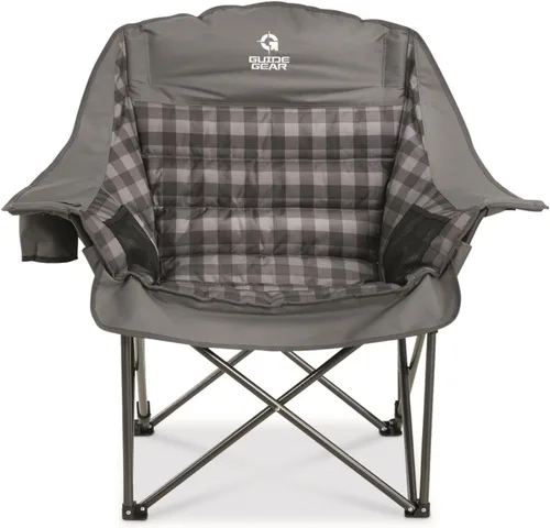 Miniatura 4 de Guide Gear - Silla de campamento acolchada extragrande de gran tamaño, portátil, plegable, apta para exteriores, adultos, hombres y mujeres, resiste