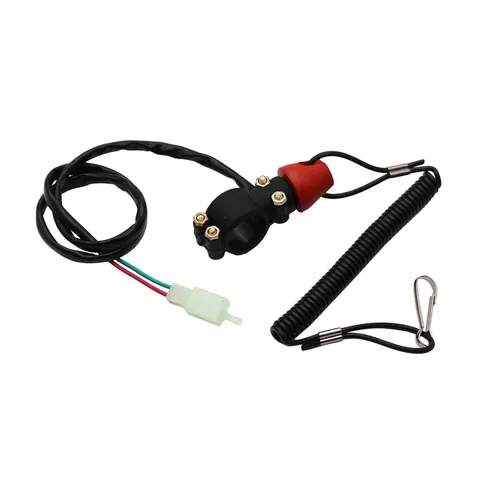 Miniatura 3 de Botón de interruptor Stop Kill de 43 cc, 47 cc, 49 cc, Mini Pit Pocket Rocket Quad Dirt Bike ATV (negro)