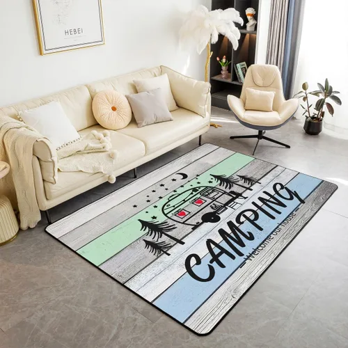 Miniatura 46 de Erosebridal American Flag Area Rugs 3x5 for Bedside Kitchen Army Green Camo Washable Rug Bear Claw Hunting Theme Decorative Accent Rug Camoflage