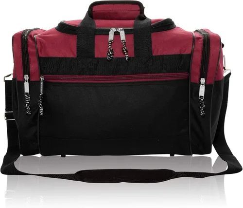 Miniatura 60 de Bolsa de lona, de DALIX, para el gimnasio, para viajar, 17 pulgadas