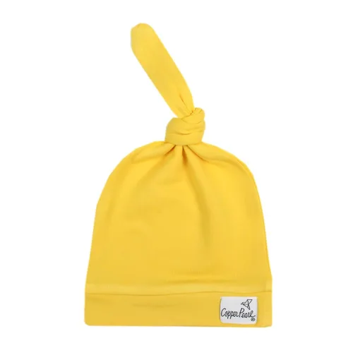 Miniatura 14 de Copper Pearl Gorro de bebé con nudo superior elástico suave Dolce