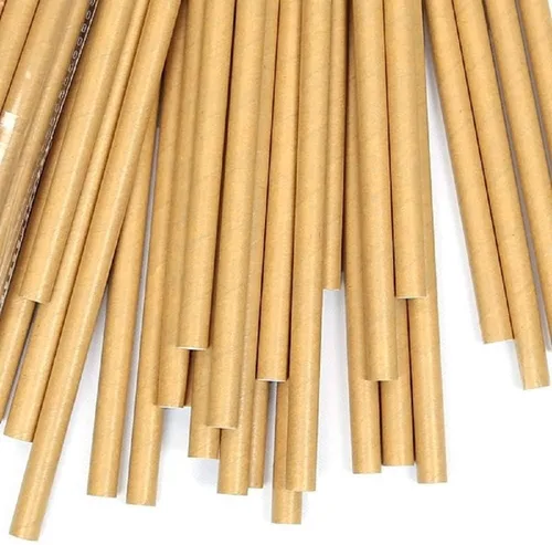Miniatura 6 de GDMINLO Paquete de 100 pajitas de papel kraft biodegradables amigables para beber a granel para suministros de fiesta, novia/baby shower
