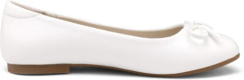 Miniatura 3 de DREAM PAIRS Zapatos de vestir para niñas, zapatos planos de ballet con lazo de moda