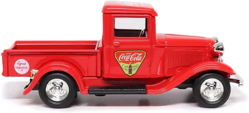 Miniatura 7 de Motor city classics Coca-Cola Diecast coleccionable 1934 Ford Pick-Up 'Refresh Your Guests' 1:43 Modelo a escala fundida a presión 443031