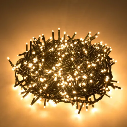 AWQ 500 LED Luces de Racimo de Navidad de 49 pies Cadena de Luces Decoración para Hogar Jardín Boda Fiesta Árbol de Navidad Dormitorio Decoración