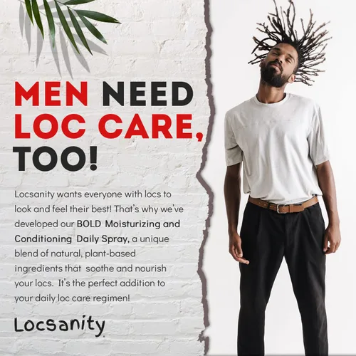 Miniatura 4 de Loc Spray – Locsanity BOLD - Spray hidratante diario para rastas, rastas, ligero para el cuero cabelludo y el cabello, spray acondicionador natural