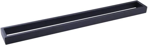 GERZWY Barra de toalla de baño de 30 pulgadas negro mate SUS 304 Barra de toalla de baño de acero inoxidable estilo moderno montaje en pared