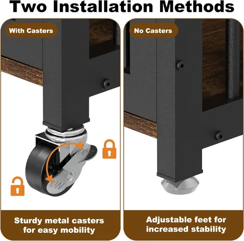 Miniatura 6 de EasyCom Mueble de jaula para perros de 41, 33 y 27 pulgadas, con etiqueta de nombre, resistente para perros medianos, jaula de metal resistente