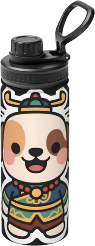 Miniatura 17 de Abstract flowers Printed Insulated Water Bottle, 18oz Stainless Steel Funny Travel Mug, Leakproof Hot & Cold for Sports, Gym, Hiking