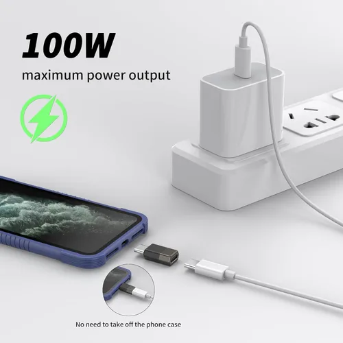 Miniatura 4 de Fidioto Paquete de 2 adaptadores USBC a USB C, adaptadores de aleación de zinc, adaptador USBC hembra a USB-C macho OTG compatible con teléfonos