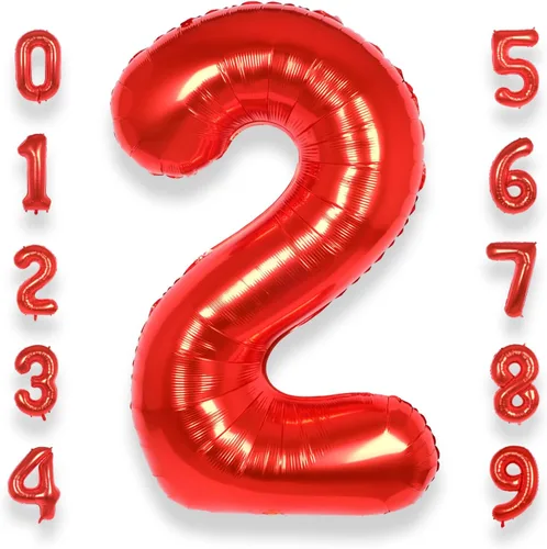 Miniatura 26 de AULE Globos de helio con letra roja S, de 40 pulgadas, grandes, gigantes, de lámina de mylar, rojos, para decoraciones de cumpleaños, aniversarios