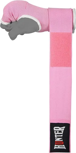 Miniatura 4 de HUNTER - Guantes interiores acolchados con gel y vendas de mano para boxeo, vendas elásticas de entrenamiento rápido para hombres y mujeres, Rosa