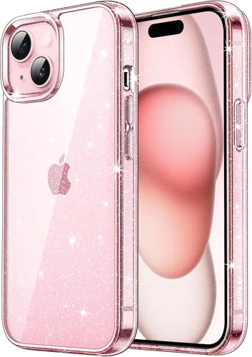 Miniatura 10 de JETech - Funda con purpurina para iPhone 15 de 6.1 pulgadas, funda brillante a prueba de golpes, bonita y brillante para mujeres y niñas (negro)