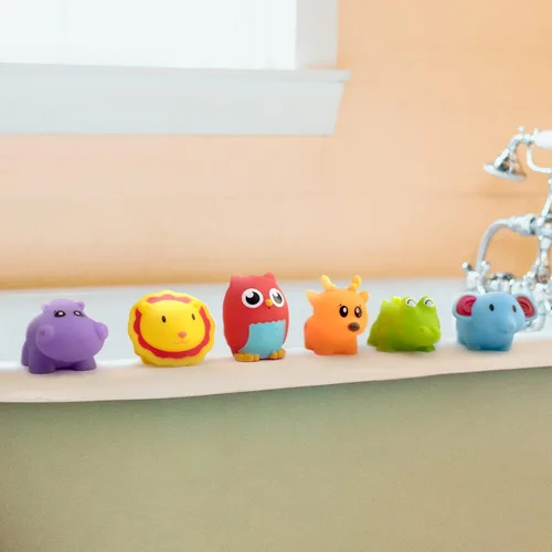 Miniatura 7 de Hely Cancy Juguetes de baño para bebés de 18 meses, juguetes de bañera de animales sin agujeros, juguetes de bañera para bebés